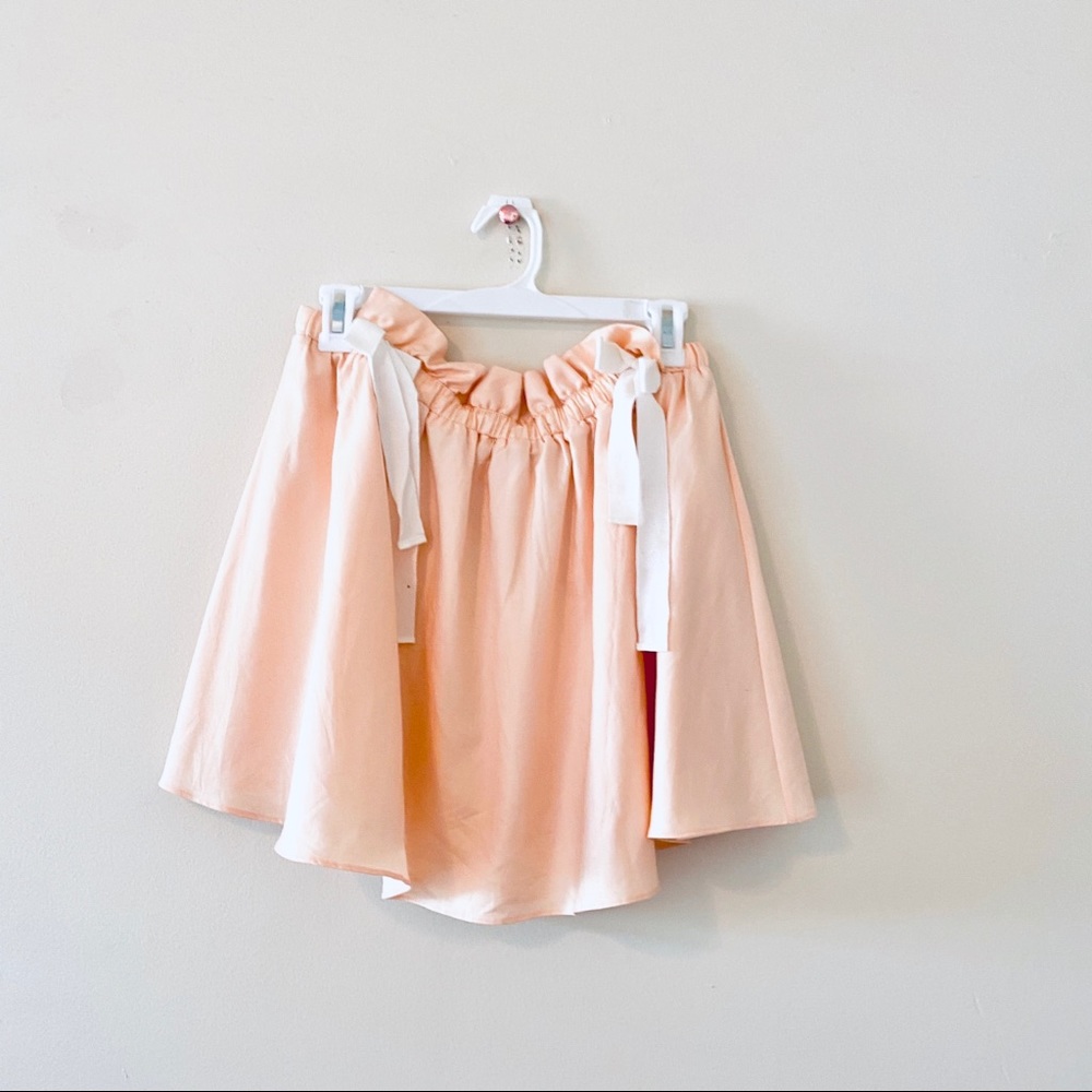 Prose & Poetry Bow Skirt Light Blush Pink coquette Twee Medium